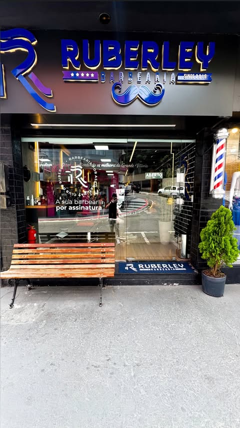 Fachada da Ruberley Barbearia em Cariacica
